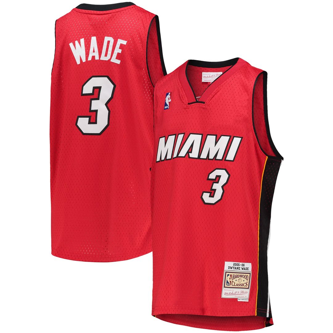 Dwyane Wade | Miami Heat | Youth 2005/06 Hardwood Classics Swingman Jersey - Red