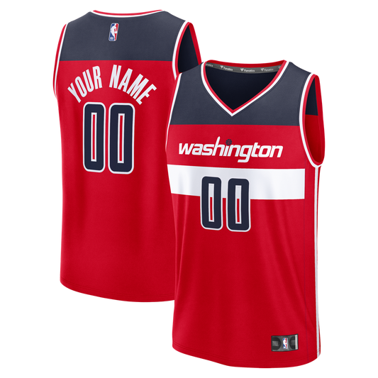 Washington Wizards | Fast Break Custom Jersey - Red - Icon Edition