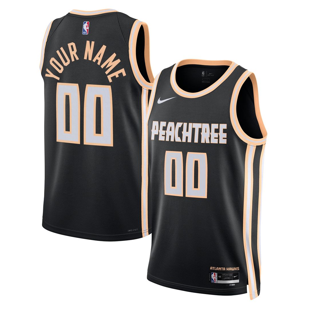 Atlanta Hawks | Unisex 2025/26 City Edition Swingman Custom Jersey - Black