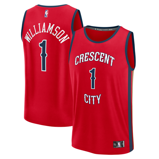 Zion Williamson | New Orleans Pelicans | Youth Fast Break Player Jersey - Statement Edition - Red