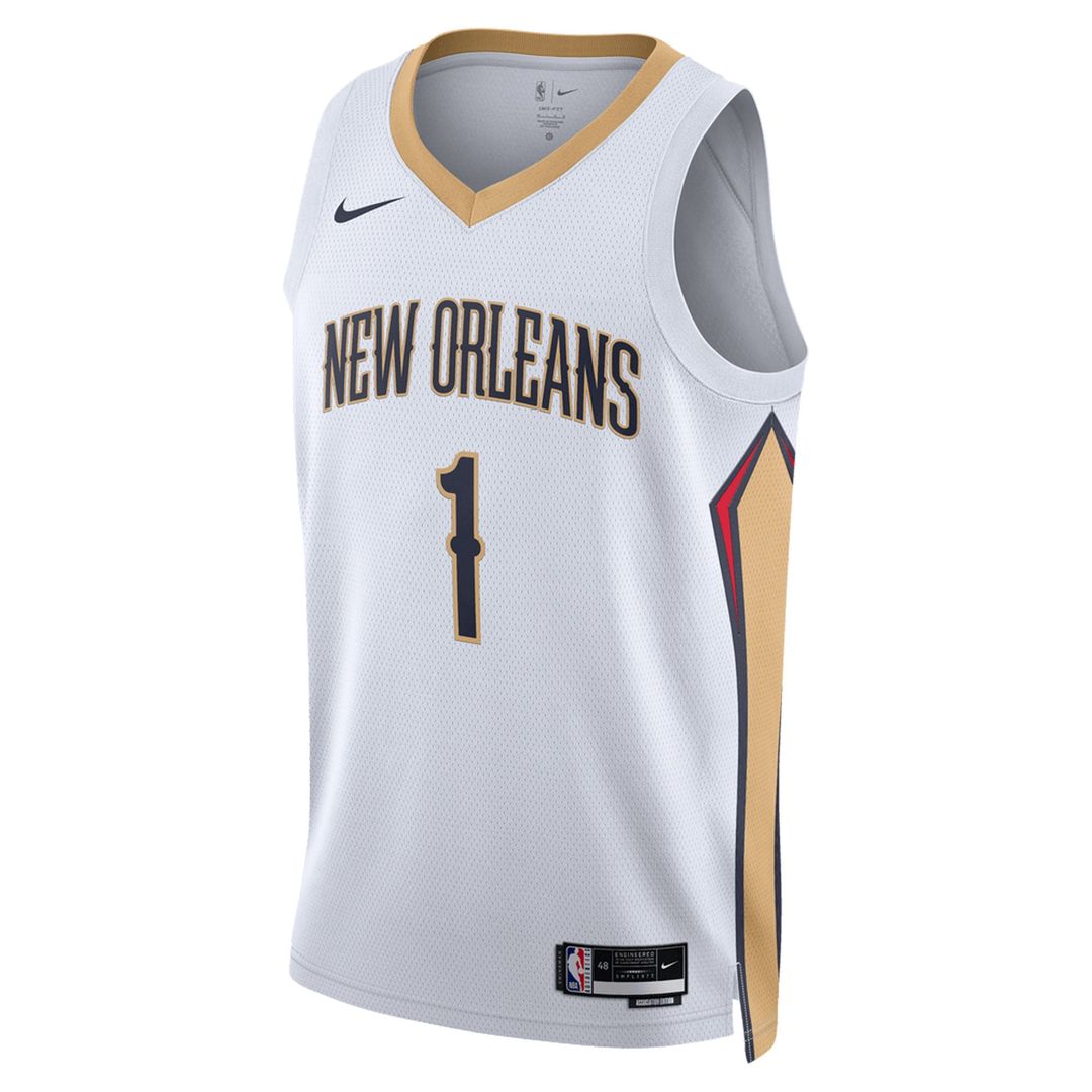 Zion Williamson | New Orleans Pelicans | Unisex Swingman Jersey - Association Edition - White