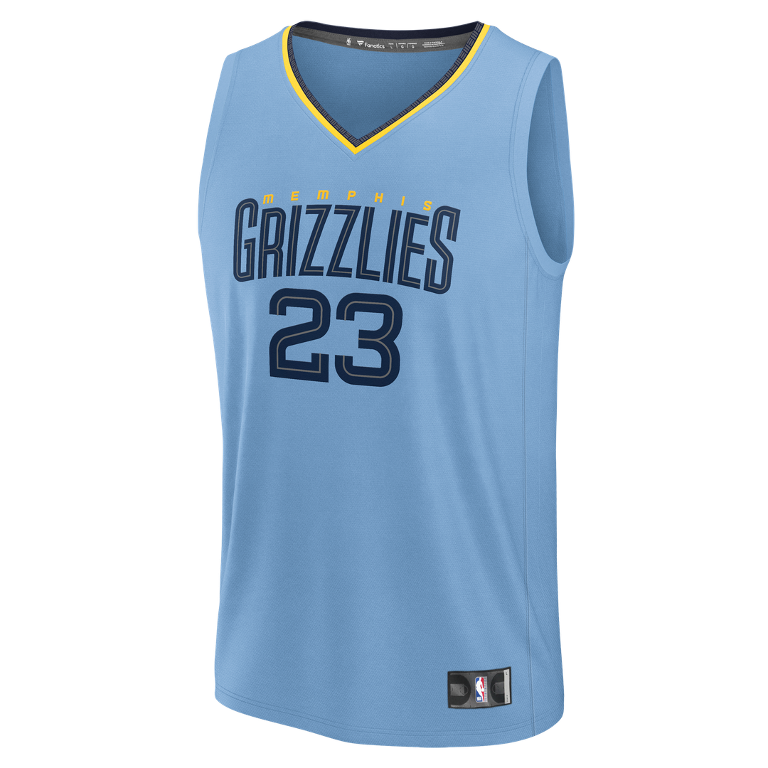 Cedric Coward | Memphis Grizzlies | Fast Break Replica Player Jersey - Statement Edition - Light Blue