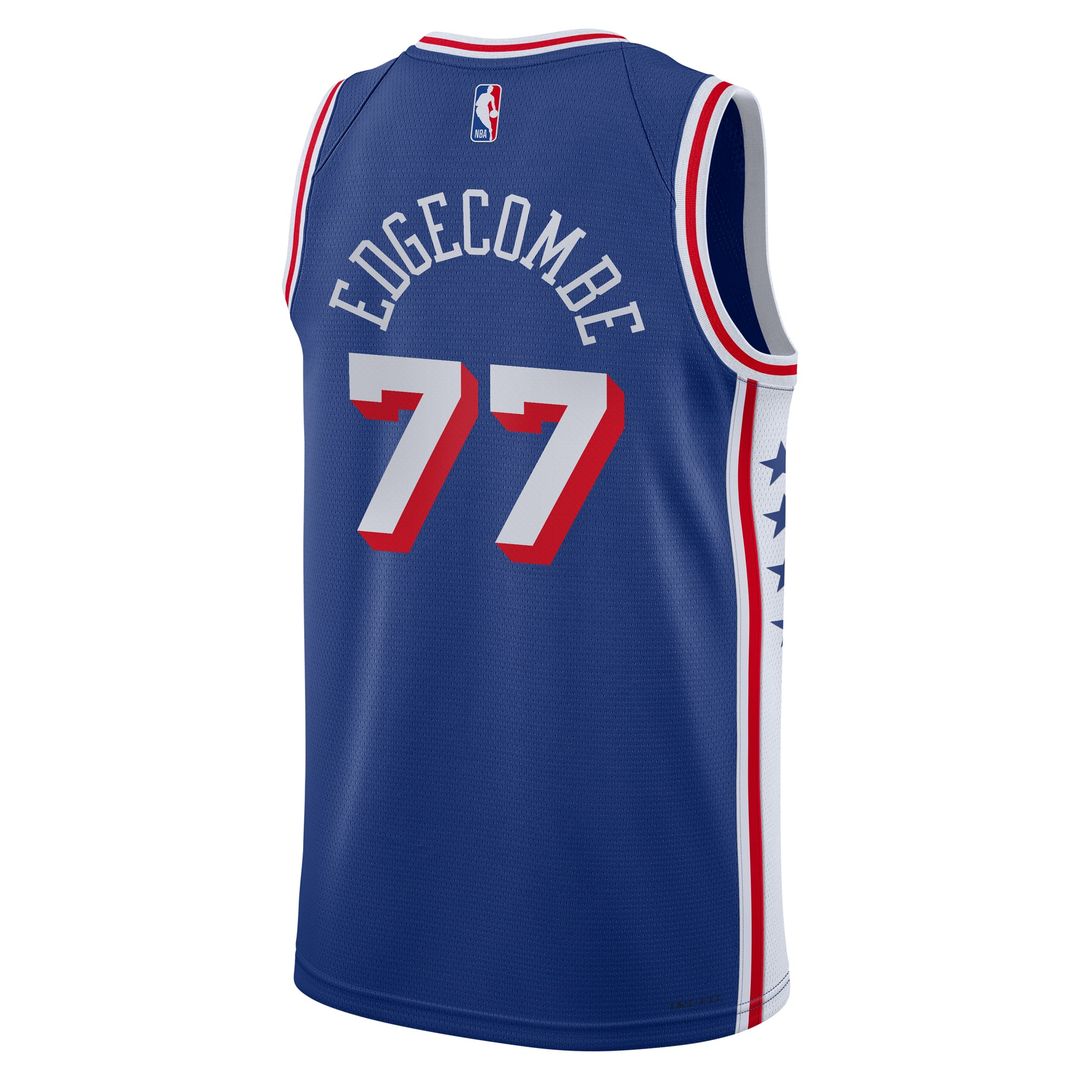 VJ Edgecombe | Philadelphia 76ers | Youth Swingman Jersey - Icon Edition - Royal