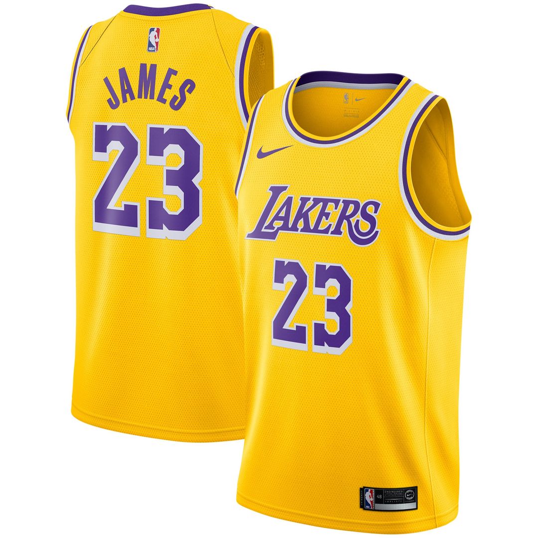 LeBron James | Los Angeles Lakers | Swingman Player Jersey Gold - Icon Edition