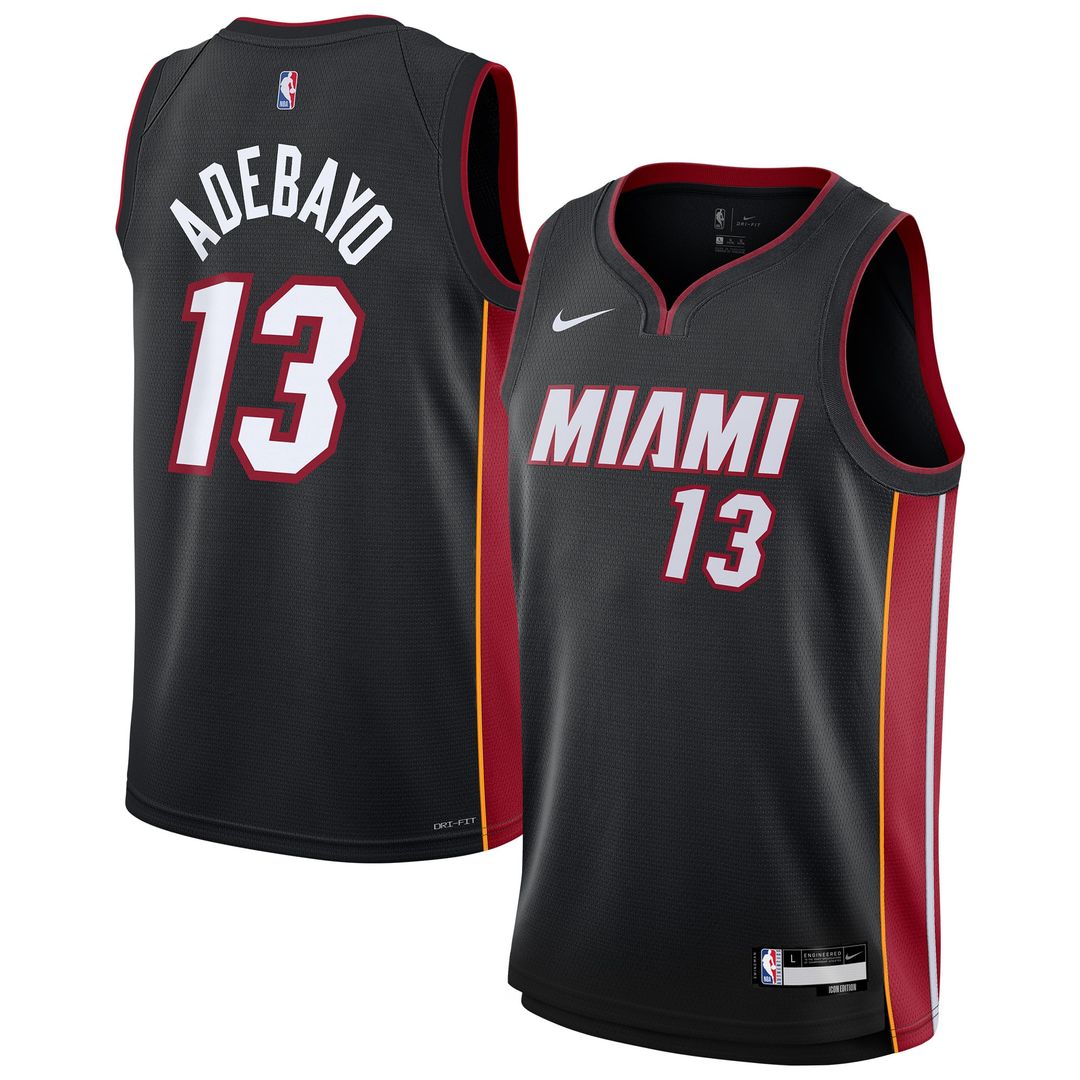Bam Adebayo | Miami Heat | Youth Swingman Jersey - Icon Edition - Black