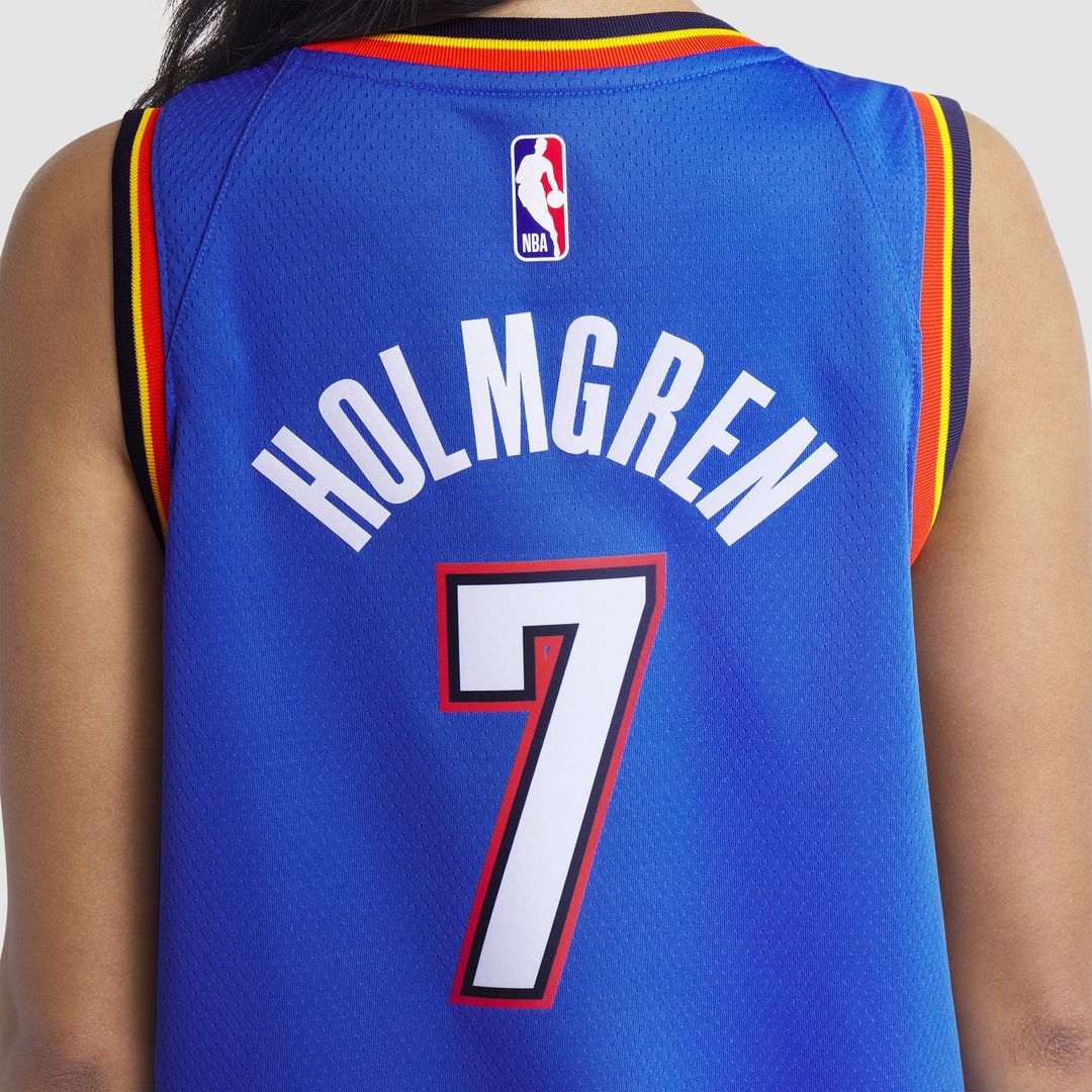 Chet Holmgren | Oklahoma City Thunder | Unisex 2022 NBA Draft First Round Pick Player Swingman Jersey - Icon Edition - Blue