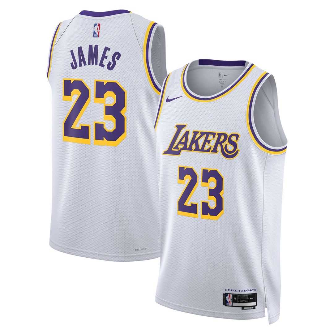 LeBron James | Los Angeles Lakers | Unisex Swingman Jersey - Association Edition - White