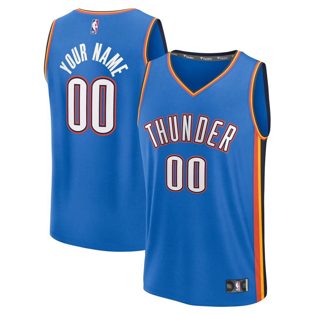 Oklahoma City Thunder | Fast Break Custom Jersey - Icon Edition - Blue