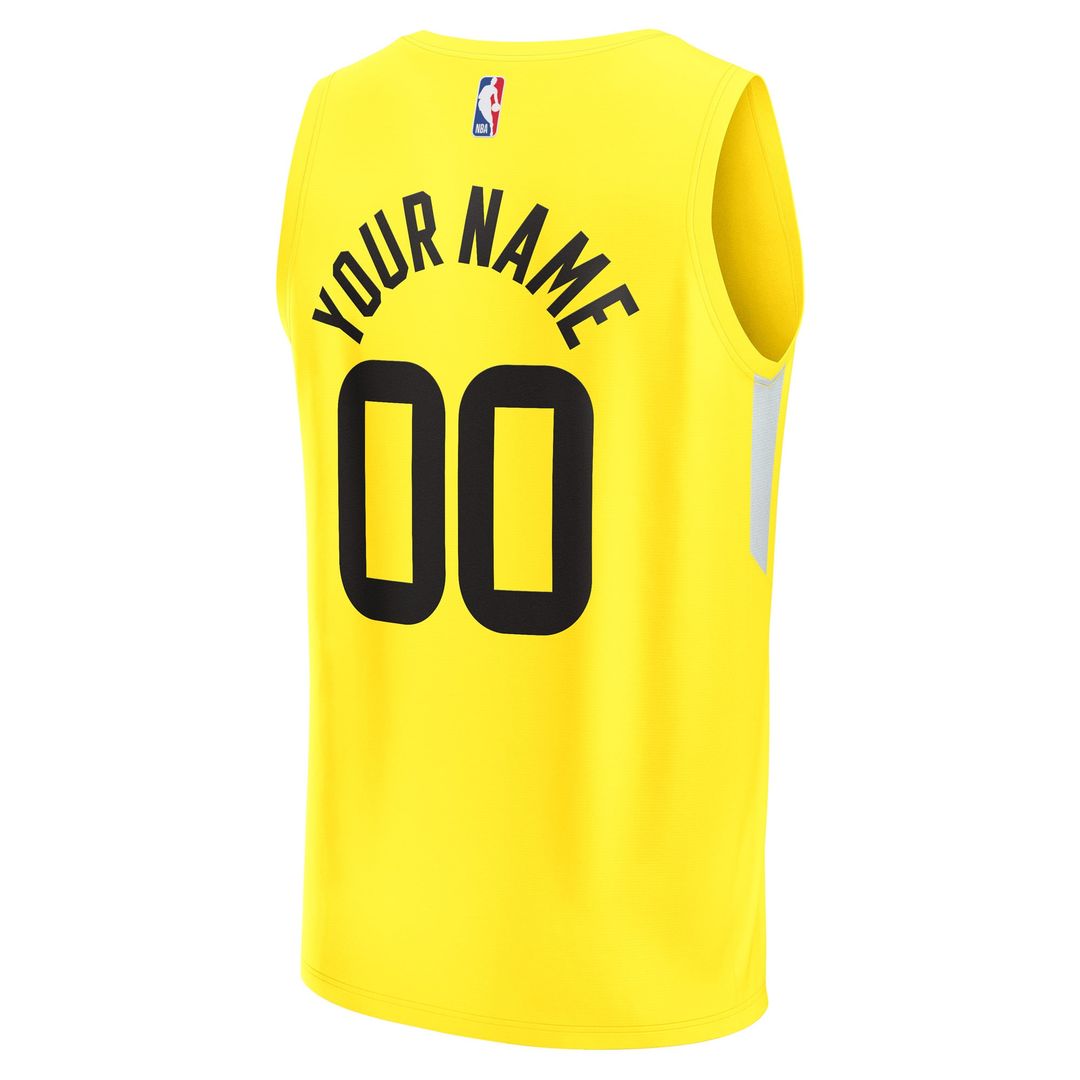Utah Jazz | Fast Break Replica Custom Jersey - Icon Edition - Yellow