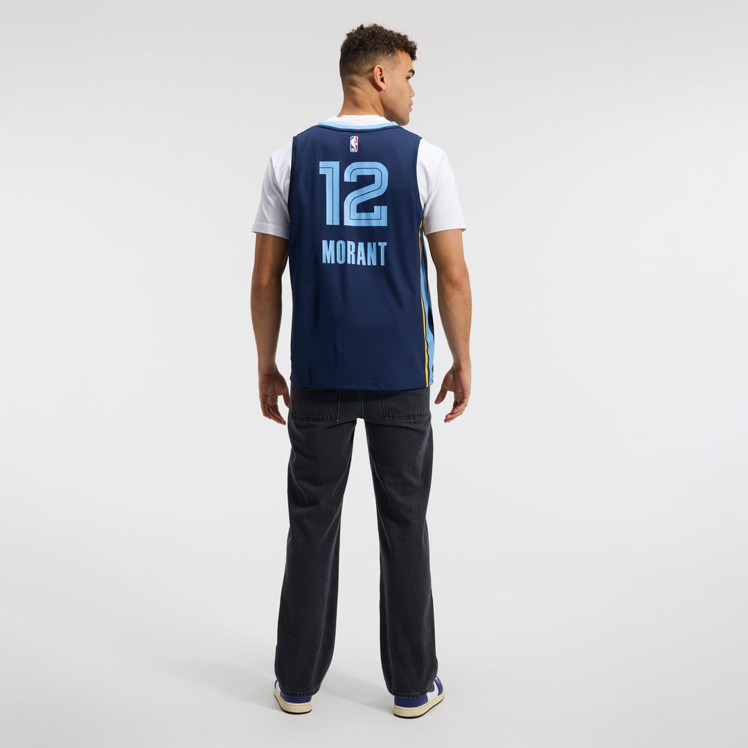 Ja Morant | Memphis Grizzlies | Fast Break Replica Player Jersey - Icon Edition - Navy