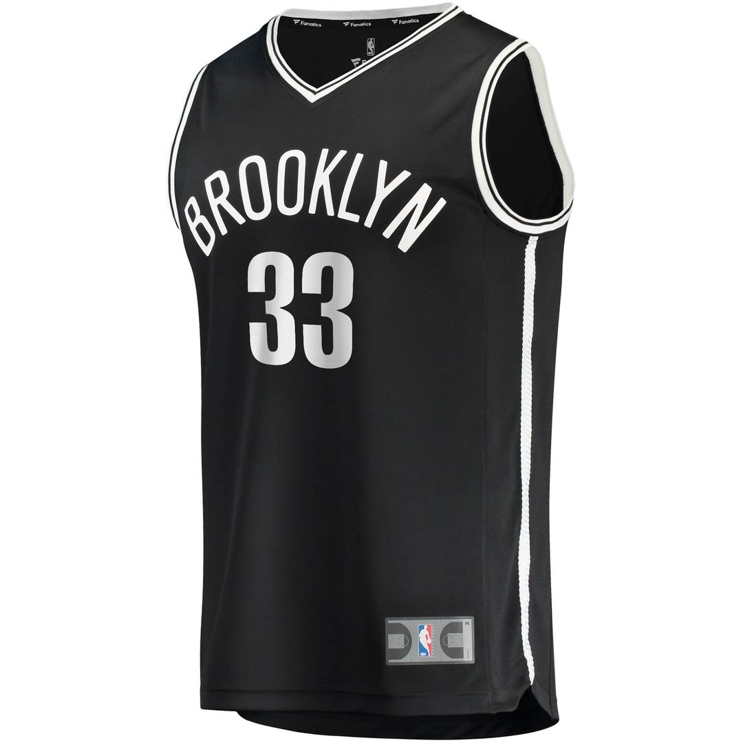 Nicolas Claxton | Brooklyn Nets | Fast Break Replica Jersey - Icon Edition - Black