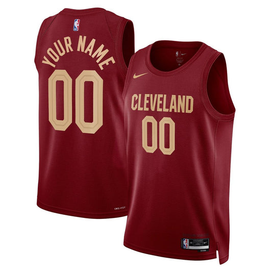 Cleveland Cavaliers | Unisex Swingman Custom Jersey Burgundy - Icon Edition