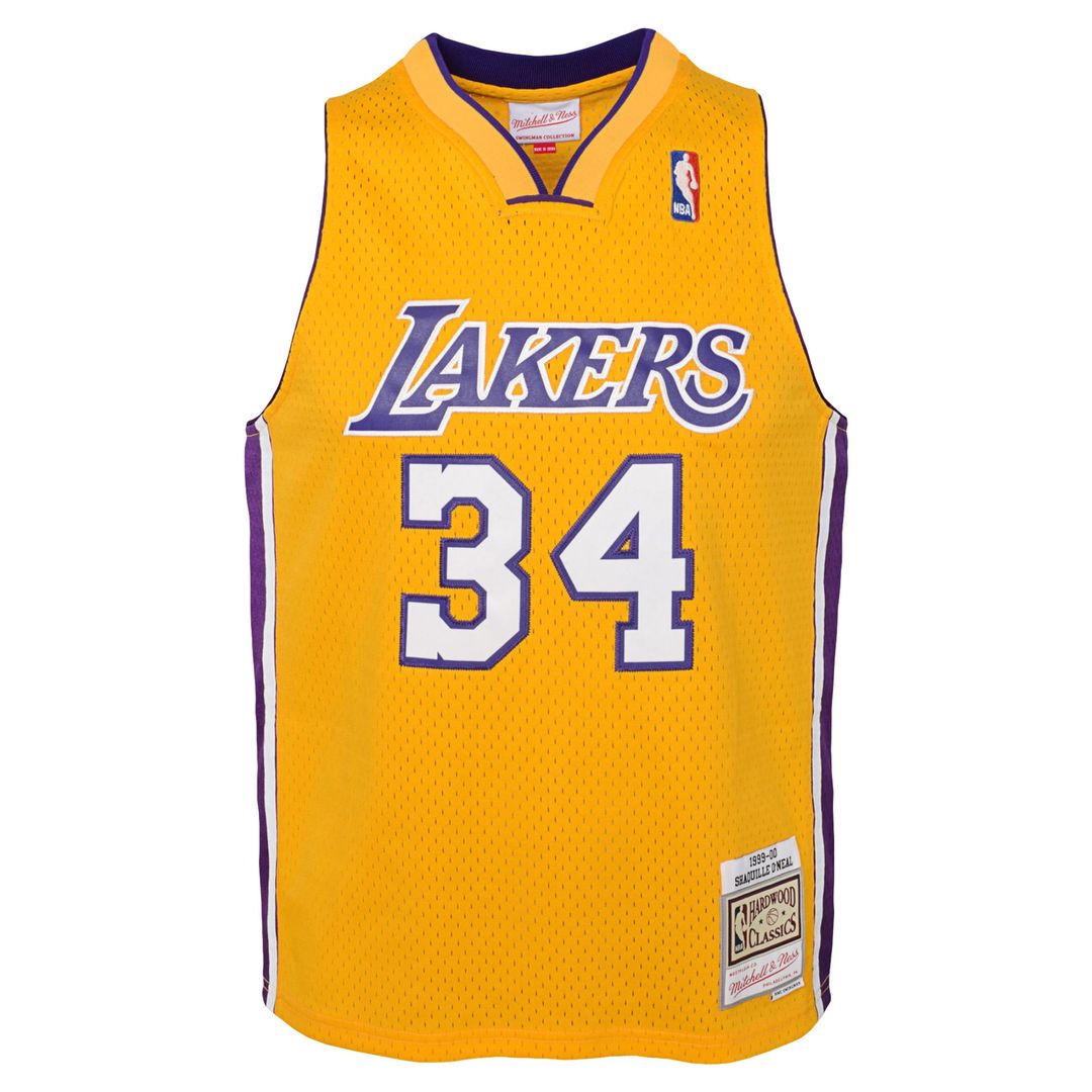 Shaquille O'Neal | Los Angeles Lakers | Youth 1999/00 Hardwood Classics Swingman Jersey - Gold