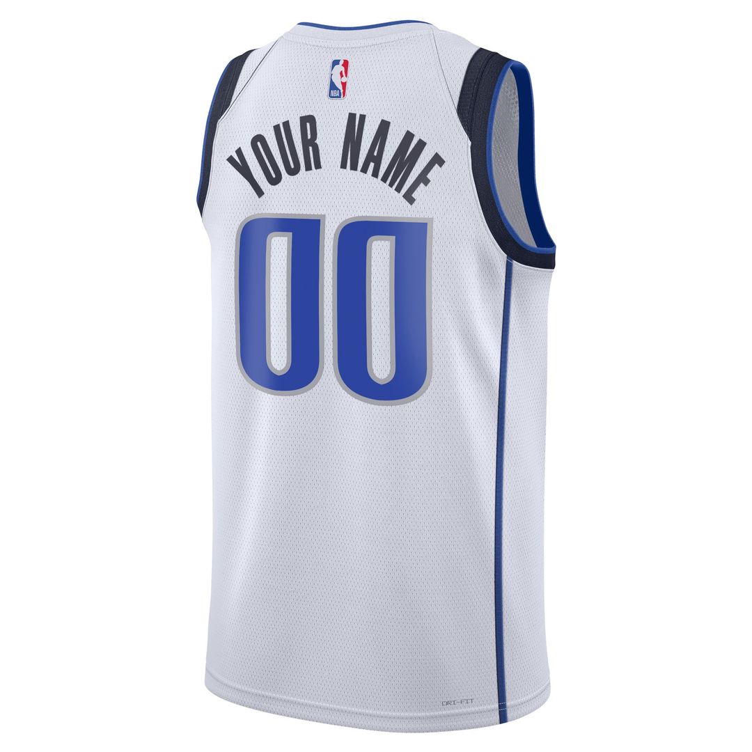 Dallas Mavericks | Unisex Swingman Custom Jersey White - Association Edition