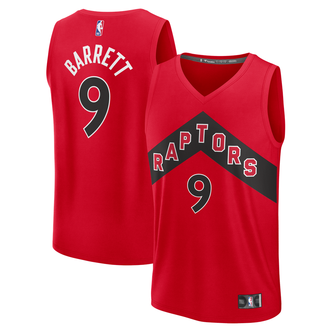 RJ Barrett | Toronto Raptors | Fast Break Jersey - Red - Icon Edition