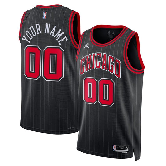 Chicago Bulls | Unisex 2022/23 Swingman Custom Jersey - Statement Edition - Black