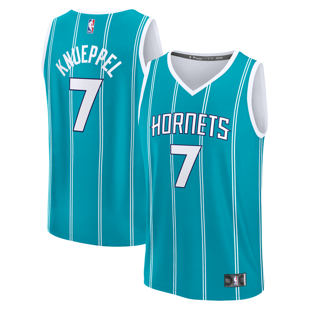 Kon Knueppel | Charlotte Hornets | 2025 NBA Draft First Round Pick Fast Break Replica Jersey - Icon Edition - Teal
