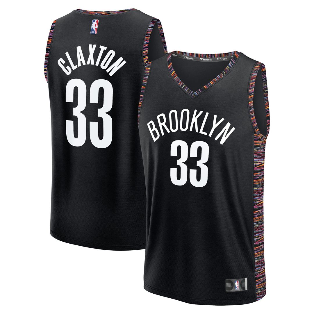 Nic Claxton | Brooklyn Nets | 2025/26 City Edition Fast Break Jersey - Black