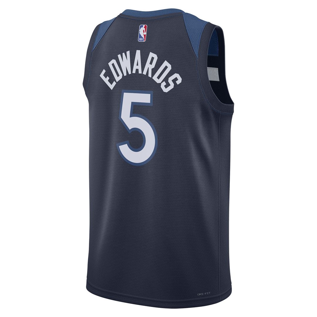 Anthony Edwards | Minnesota Timberwolves | Unisex Swingman Jersey - Icon Edition - Navy