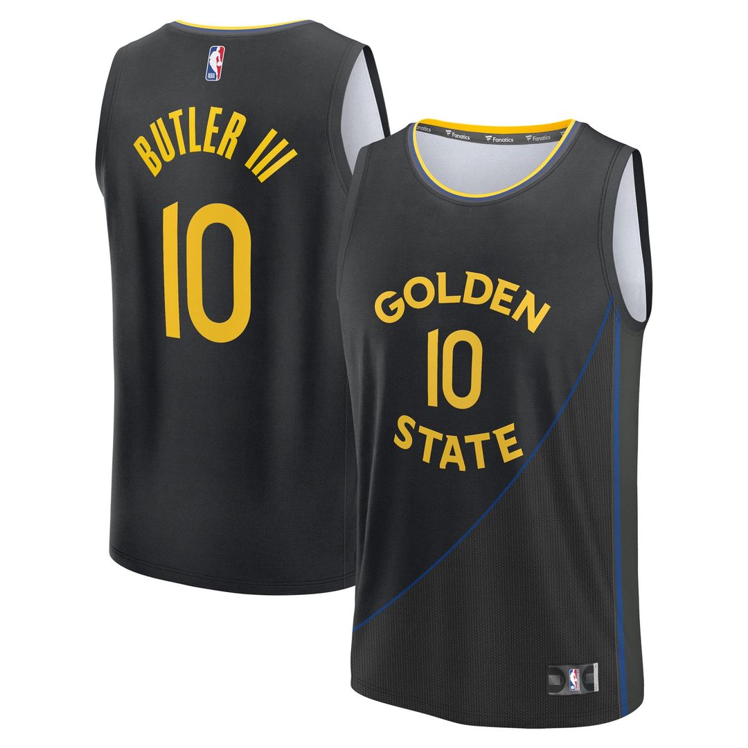 Jimmy Butler III | Golden State Warriors | Fast Break Replica Player Jersey - Statement Edition - Black