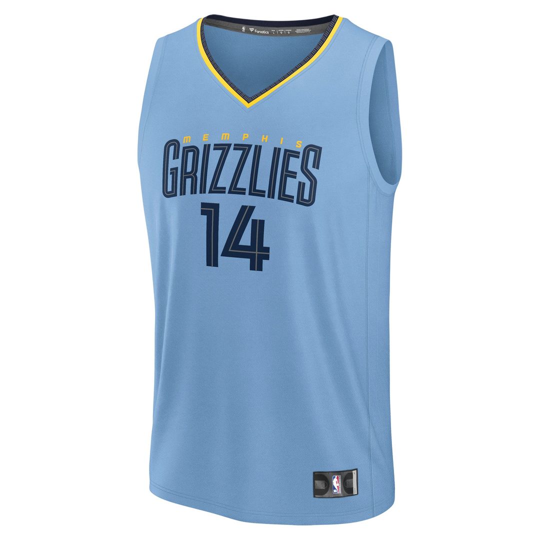 Zach Edey | Memphis Grizzlies | Fast Break Replica Player Jersey - Statement Edition - Light Blue