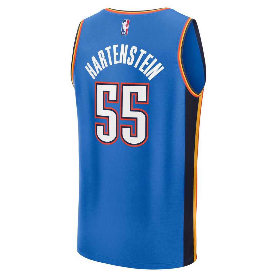 Isaiah Hartenstein | Oklahoma City Thunder | Youth 2025 NBA Finals Champions Fast Break Replica Player Jersey - Blue - Icon Edition