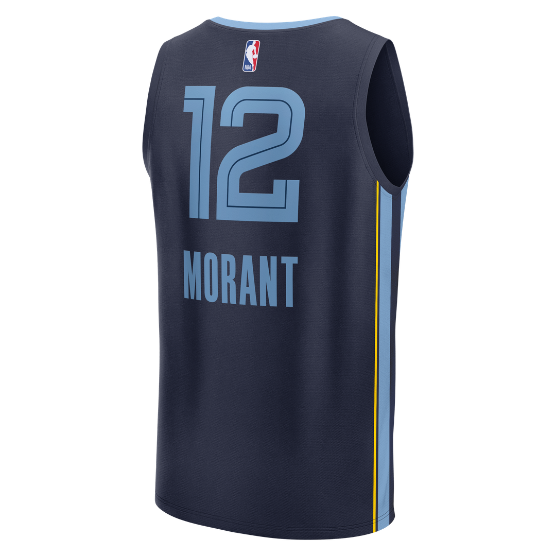 Ja Morant | Memphis Grizzlies | Fast Break Replica Player Jersey - Icon Edition - Navy