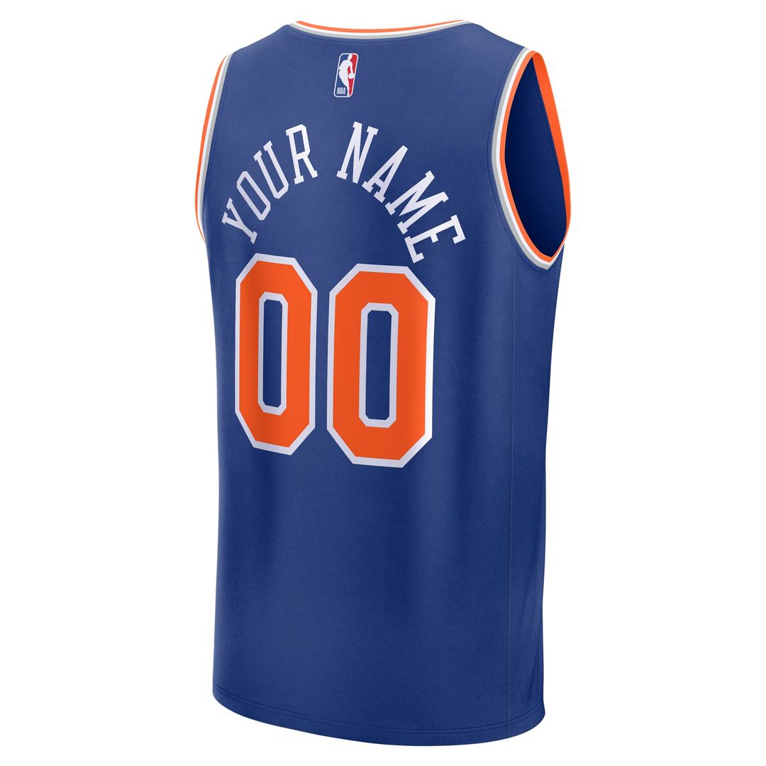 New York Knicks | Youth Fast Break Custom Replica Jersey - Blue - Icon Edition
