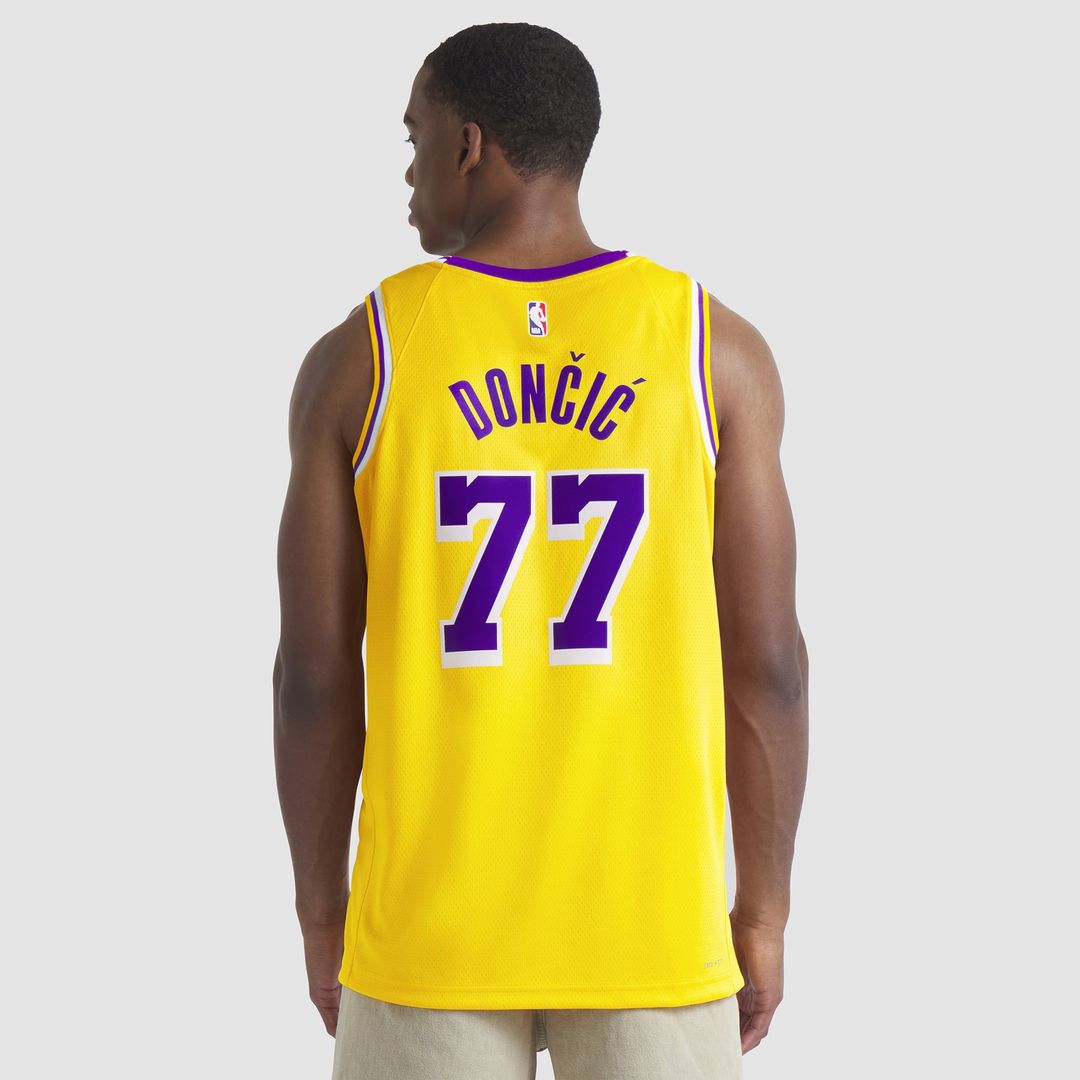 Luka Doncic | Los Angeles Lakers | Unisex Swingman Jersey - Icon Edition - Gold