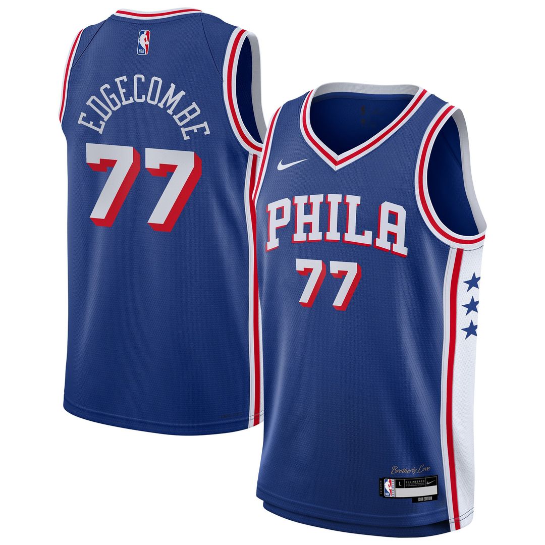 VJ Edgecombe | Philadelphia 76ers | Youth Swingman Jersey - Icon Edition - Royal