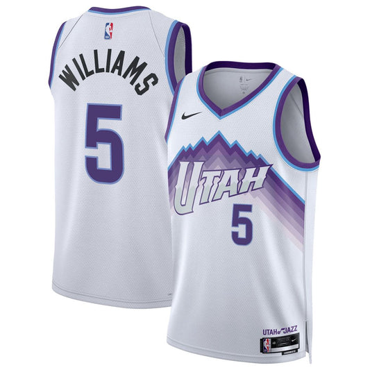 Cody Williams | Utah Jazz | Unisex Swingman Jersey - Association Edition - White