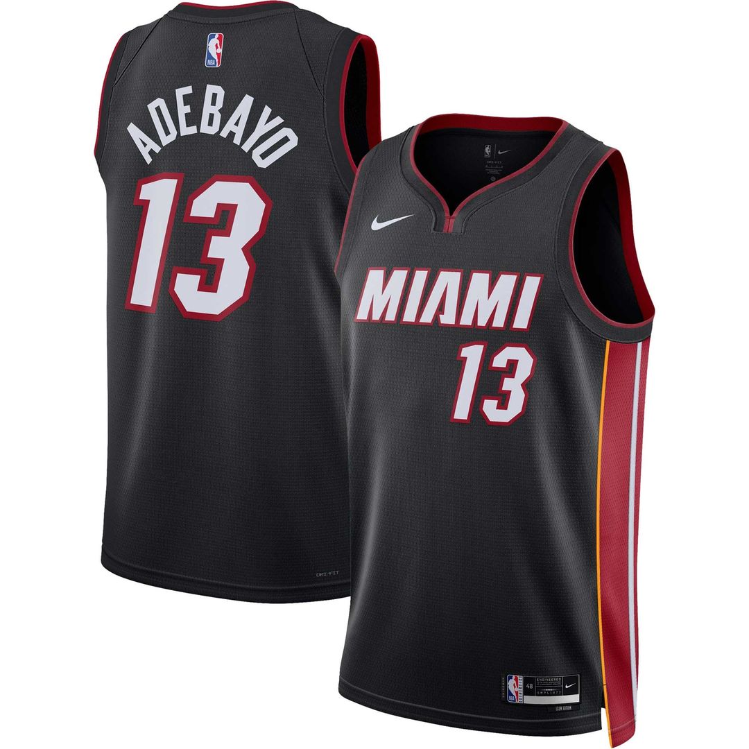 Bam Adebayo | Miami Heat | Unisex Swingman Jersey - Icon Edition - Black