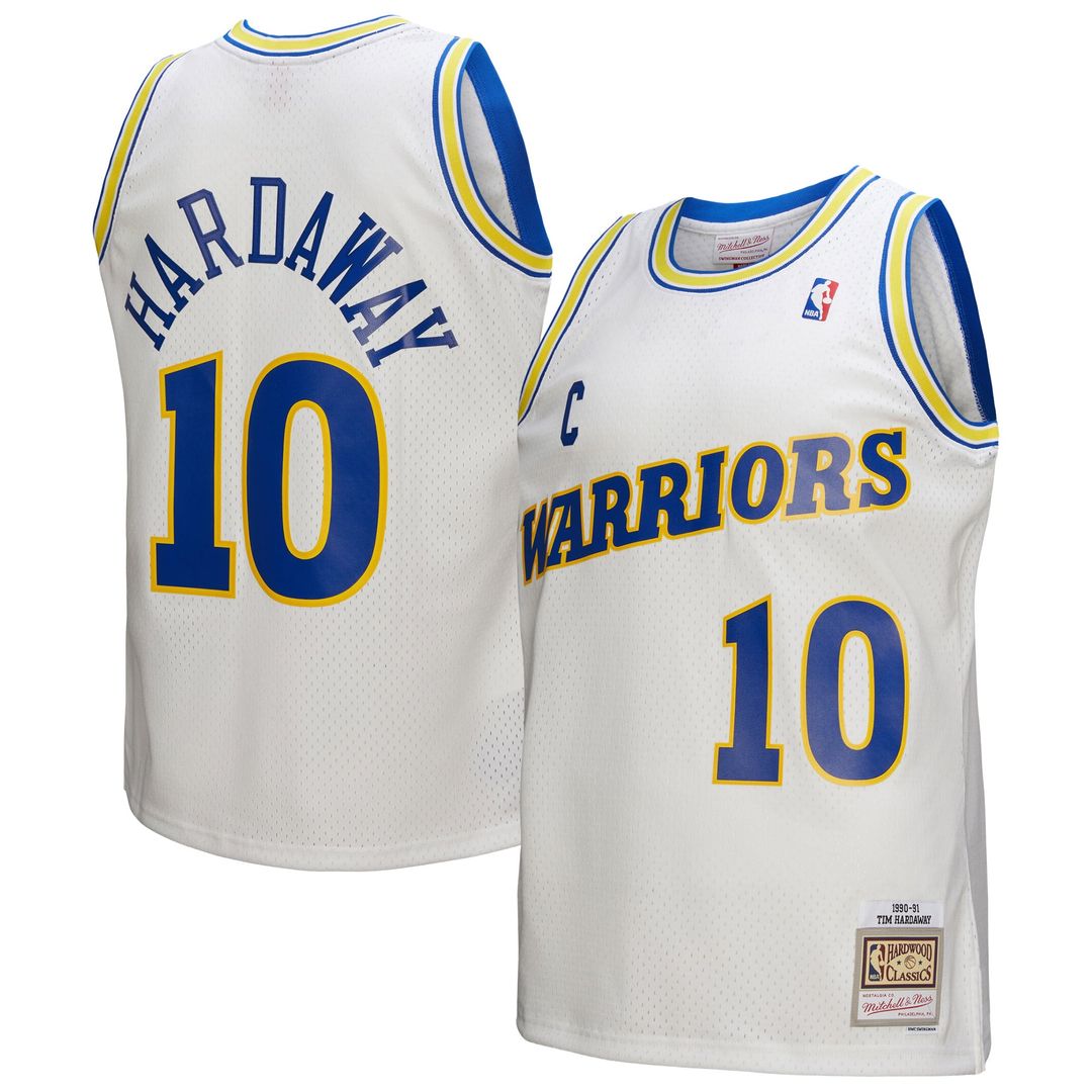 Tim Hardaway | Golden State Warriors | Hardwood Classics 1990/91 Swingman Jersey - White