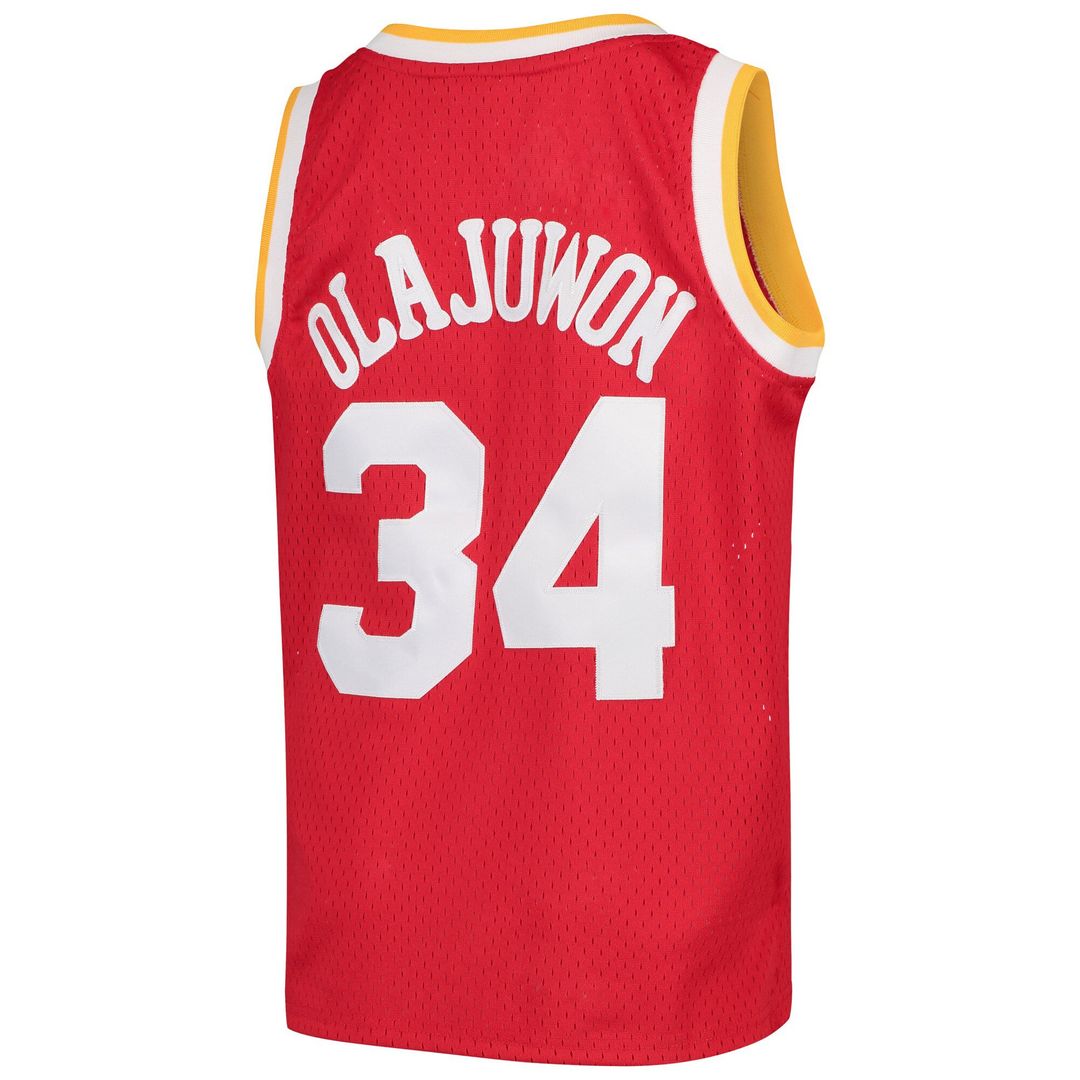 Hakeem Olajuwon | Houston Rockets | Youth 1996/97 Hardwood Classics Swingman Jersey - Red