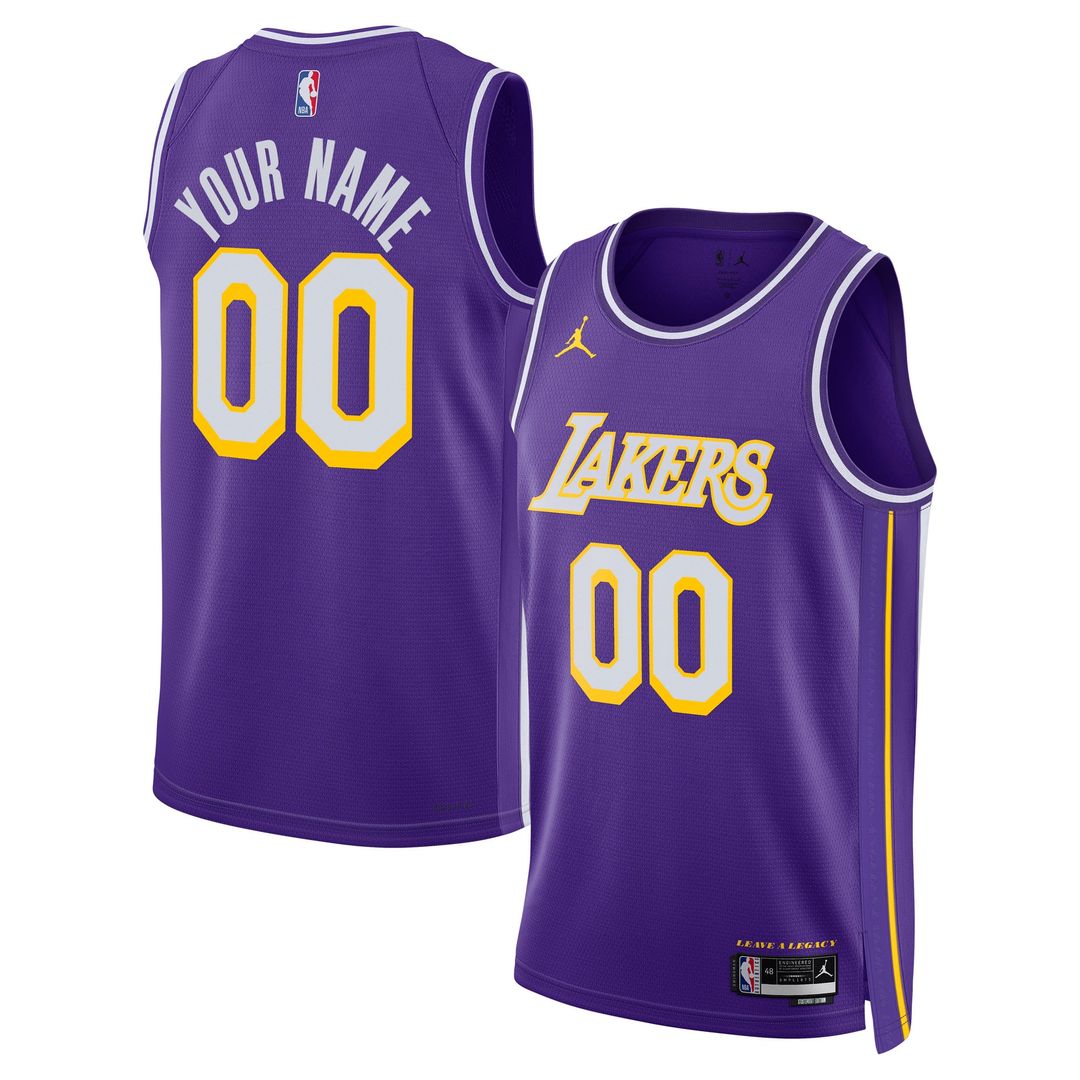 Los Angeles Lakers | Unisex Swingman Custom Jersey - Statement Edition - Purple