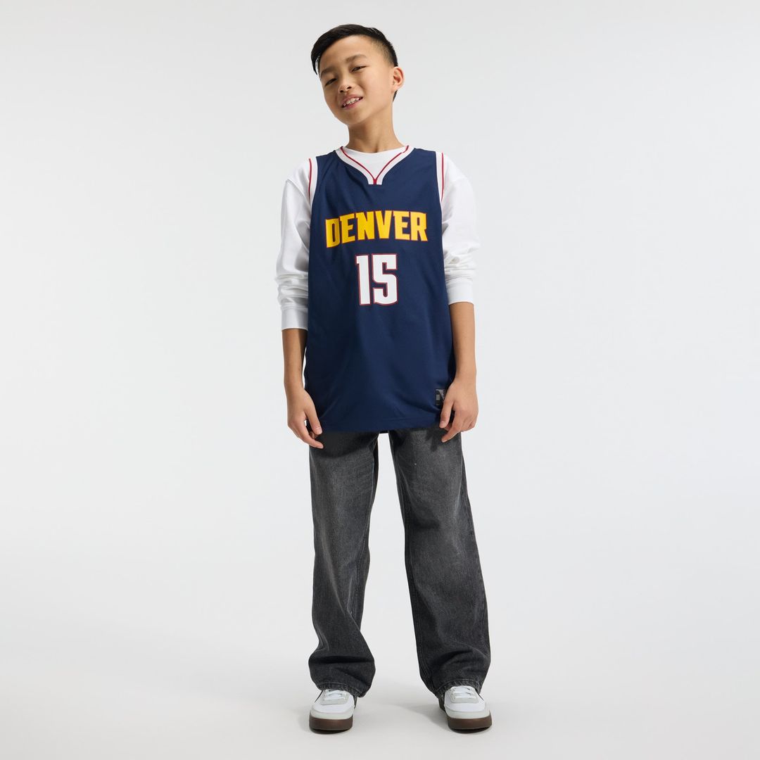 Nikola Jokic | Denver Nuggets | Youth Fast Break Replica Player Jersey - Icon Edition - Navy