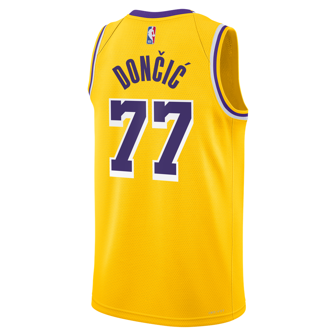 Luka Doncic | Los Angeles Lakers | Unisex Swingman Jersey - Icon Edition - Gold