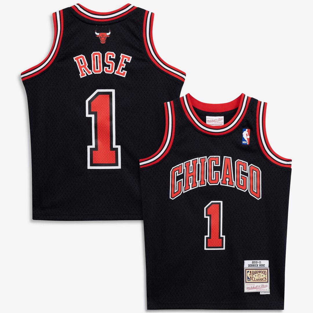 Derrick Rose | Chicago Bulls | Youth 2010/11 Hardwood Classics Swingman Jersey - Black