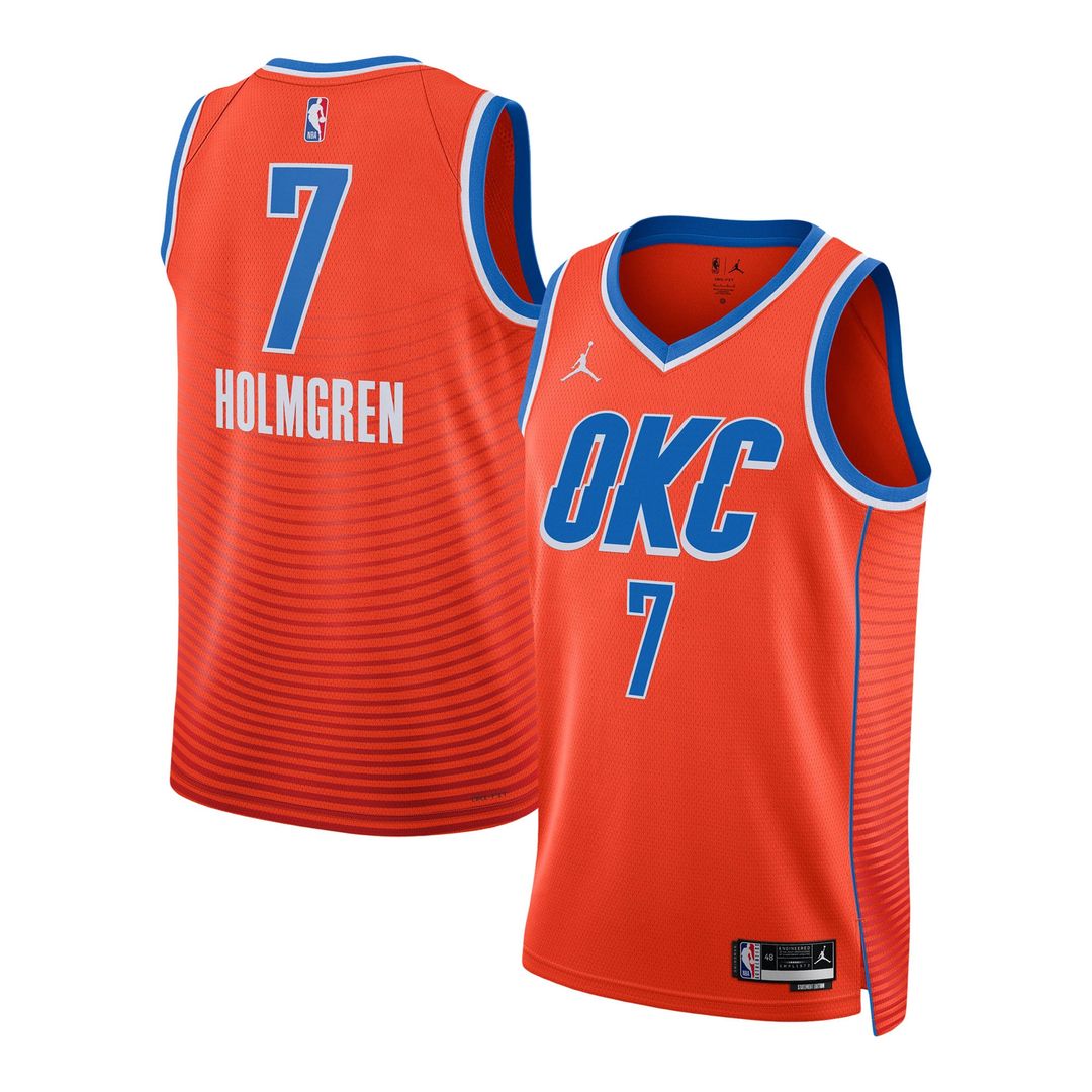 Chet Holmgren | Oklahoma City Thunder | Unisex Swingman Jersey - Statement Edition - Orange