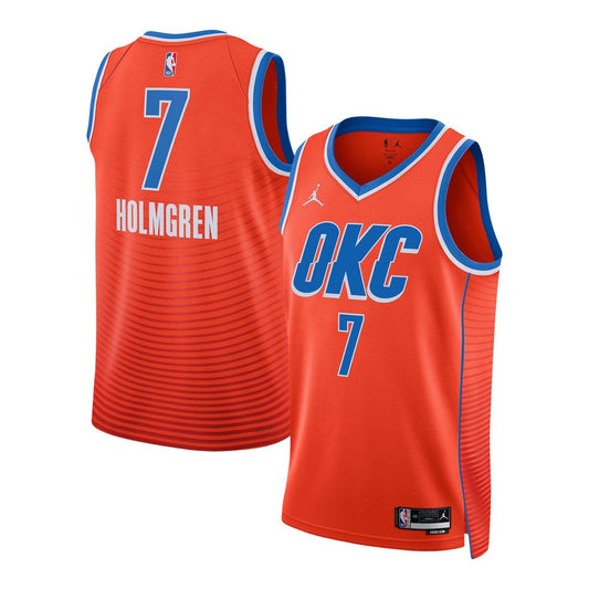 Chet Holmgren | Oklahoma City Thunder | Unisex Swingman Jersey - Statement Edition - Orange