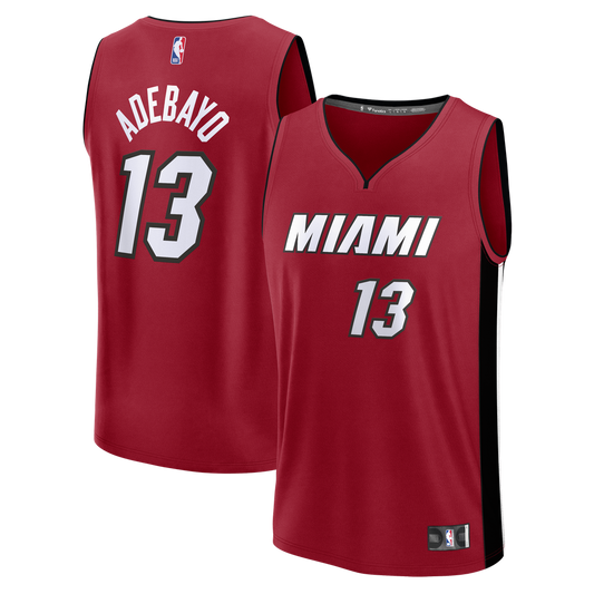 Bam Adebayo | Miami Heat | Fast Break Replica Player Jersey - Statement Edition - Red