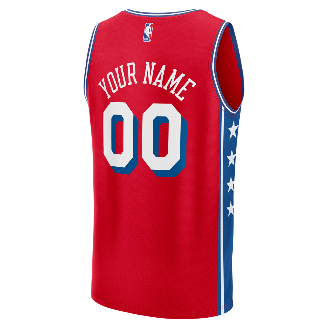 Philadelphia 76ers | Fast Break Custom Jersey - Association Edition - White