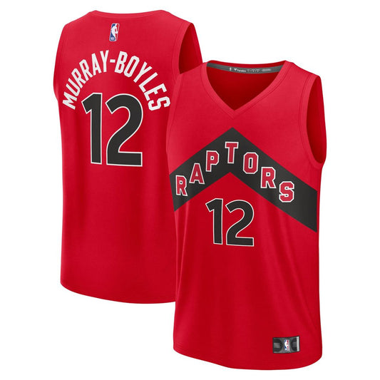 Collin Murray - Boyles | Toronto Raptors | 2025 NBA Draft First Round Pick Fast Break Replica Jersey - Icon Edition - Red