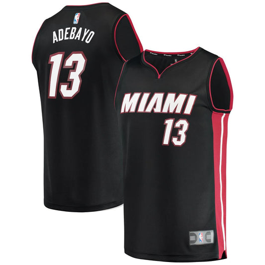Bam Adebayo | Miami Heat | Fast Break Replica Player Jersey - Icon Edition - Black