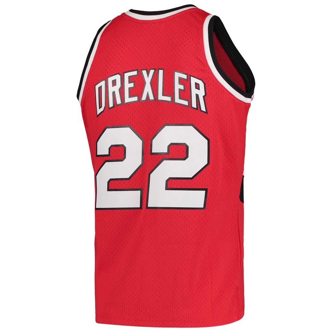 Clyde Drexler | Portland Trail Blazers | 1983/84 Hardwood Classics Swingman Jersey - Red