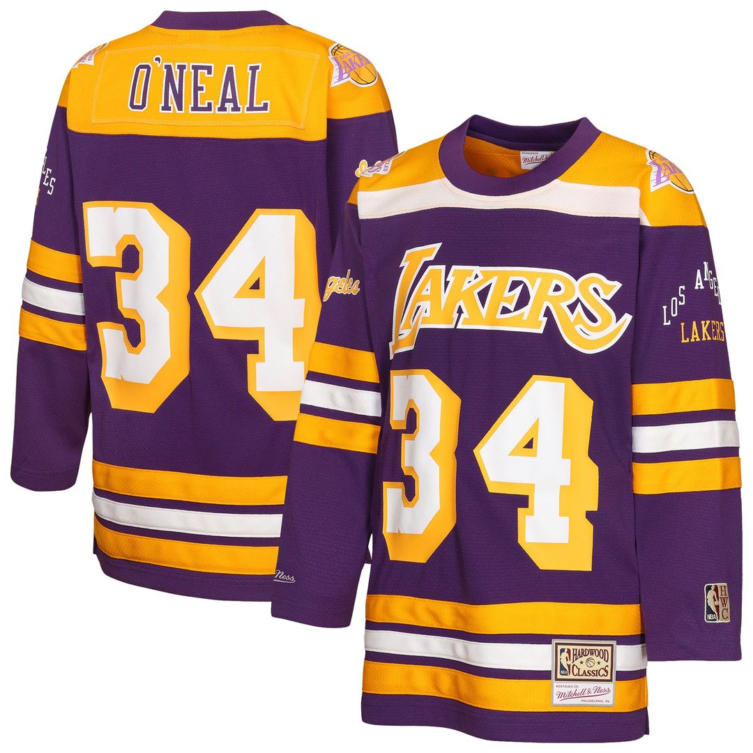 Shaquille O'Neal | Los Angeles Lakers | Youth Maxxed Out 2.0 Fashion Hockey Jersey - Purple