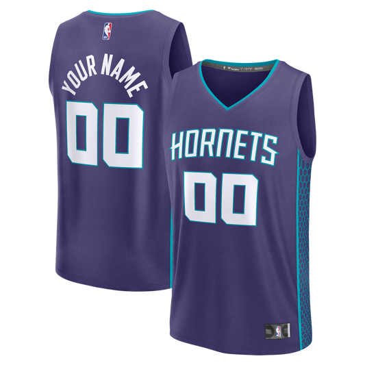 Charlotte Hornets | Fast Break Custom Jersey - Icon Edition - Purple