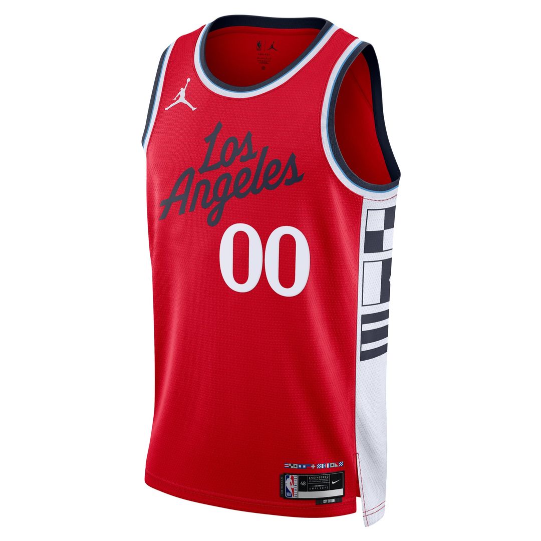 LA Clippers | Unisex 2024/25 Custom Swingman Jersey - Statement Edition - Red