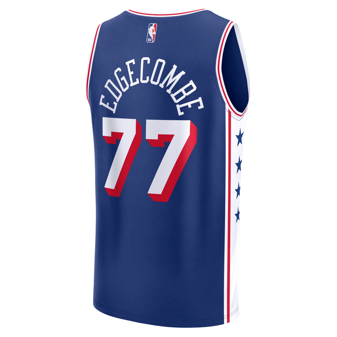 VJ Edgecombe | Philadelphia 76ers | Fast Break Jersey - Royal - Icon Edition