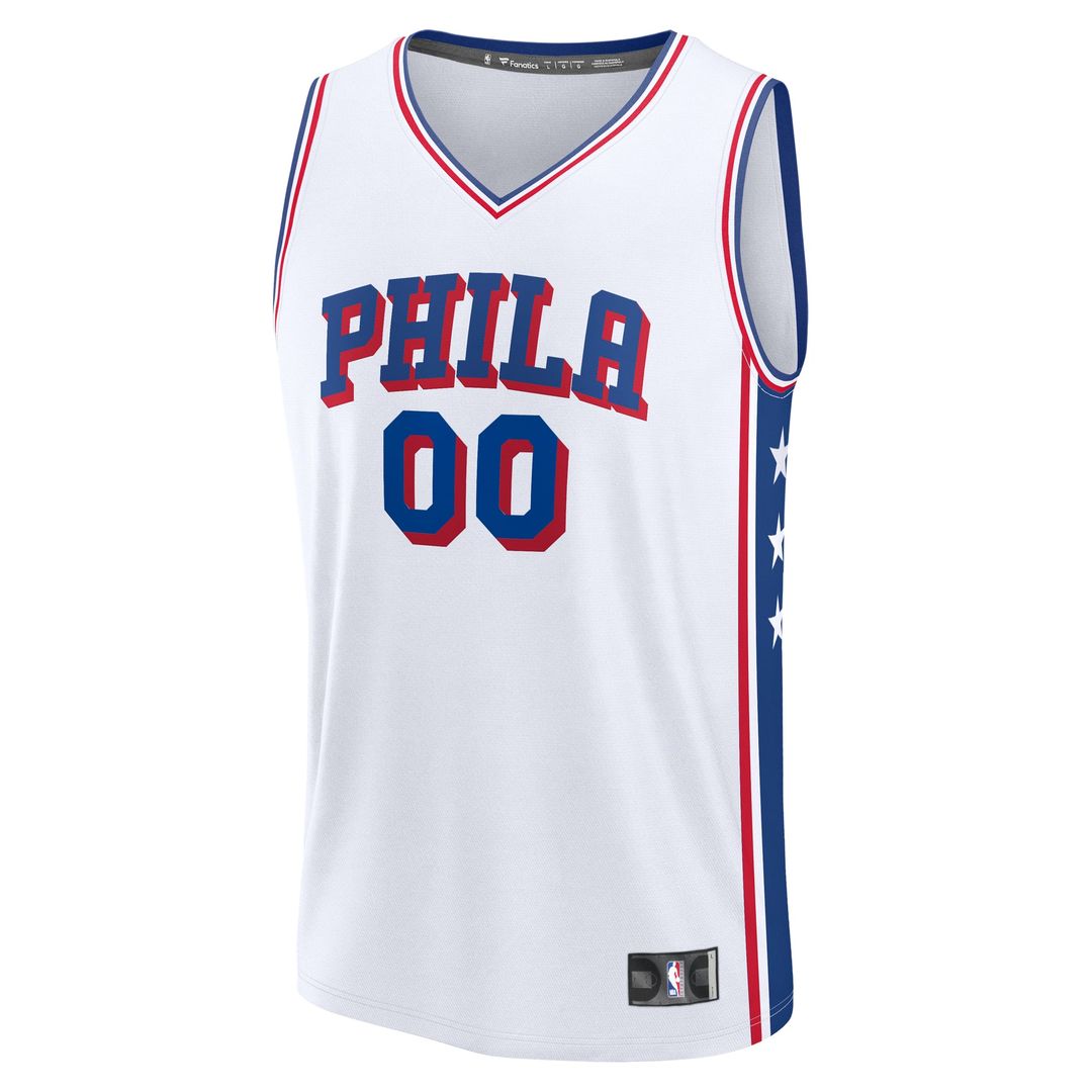 Philadelphia 76ers | Fast Break Custom Jersey - Association Edition - White